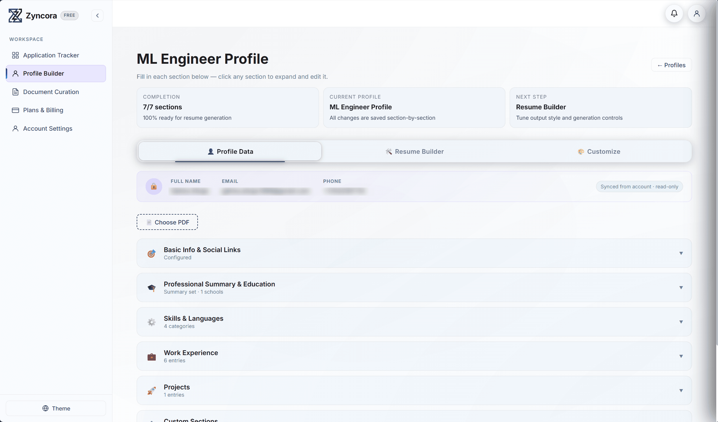 AI Resume and Cover Letter Curation preview