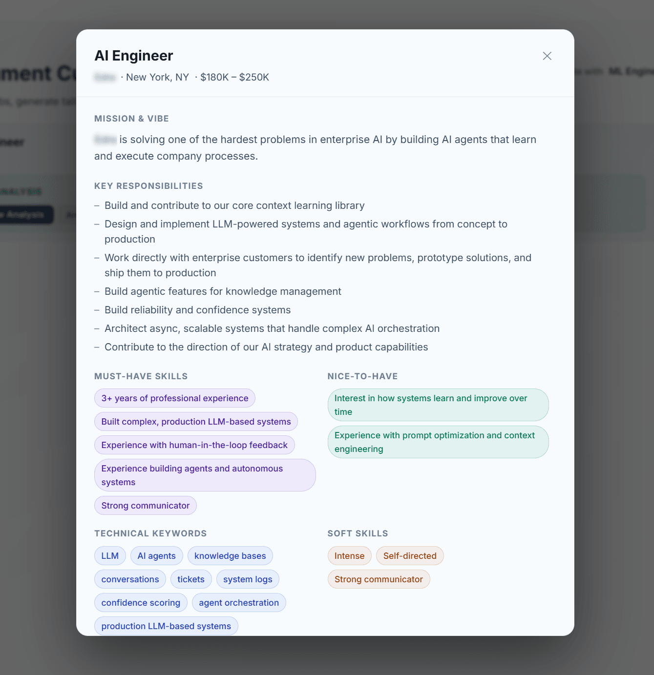 Profile Builder preview